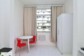 Studio vista mar para 4 pessoas em Copacabana